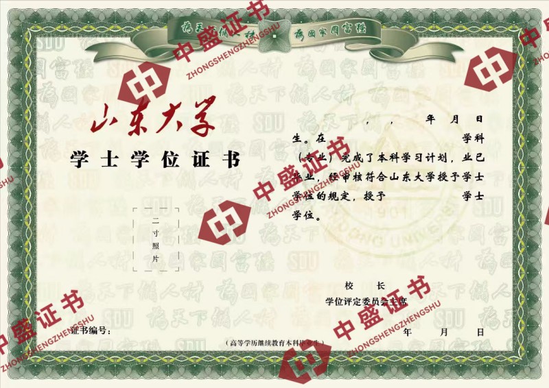 山东大学学士学位